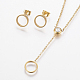 Комплекты украшений из нержавеющей стали 304 SJEW-H122-61G-1