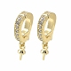 Латунные микропроволочные кубические циркониевые подвески KK-D324-21G-1