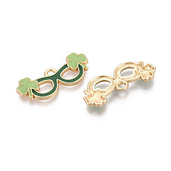 Подвески из сплава с эмалью ко дню святого патрика&nbsp;ENAM-T024-44A-G