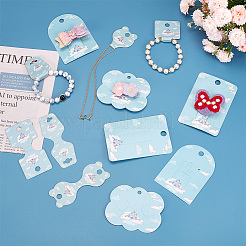 140 шт. 7 стили бумажных заколок для волос на тему замка CDIS-NB0001-38