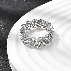 5 шт. открытые манжеты из нержавеющей стали 304 для женщин&nbsp;RJEW-K313-02P