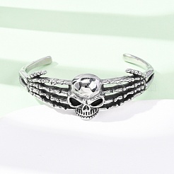 Браслеты-манжеты из хирургической нержавеющей стали 316&nbsp;BJEW-C142-01E-AS