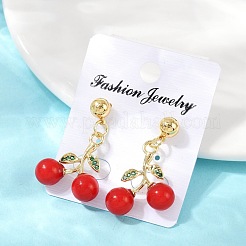 Серьги-гвоздики из латуни EJEW-Q045-04G