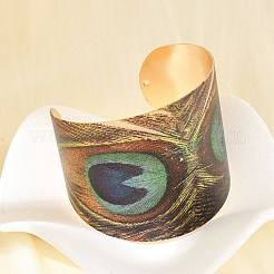 Браслеты-манжеты из сплава для женщин&nbsp;LS-BJEW-K272-02G