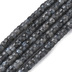 Натуральные нити бус из ларвикита&nbsp;G-A299-A04-01