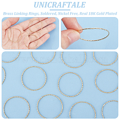 30 шт. Латунные соединительные кольца&nbsp;KK-UN0002-64