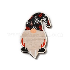 Рождественские односторонние деревянные большие подвески с принтом WOOD-H102-01H