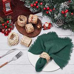 6 шт. 6 стиля бамбуковых колец для салфеток&nbsp;AJEW-PH0012-13