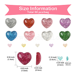 Кабошоны из смолы 50шт 2 стиля&nbsp;CRES-YW0002-39