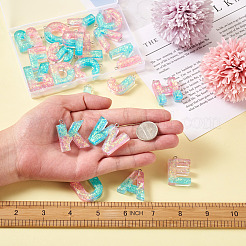 26шт 26 стиля прозрачные подвески из эпоксидной смолы&nbsp;CRES-TA0001-13