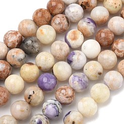 Натуральные фиолетовые опаловые бусины&nbsp;G-L642-B21-10mm