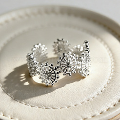 Кольцо-манжета из латуни с выемкой в виде колеса обозрения для женщин&nbsp;WGFFB0A-01