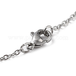 Ожерелья с подвесками в виде винограда NJEW-Q335-03B-P