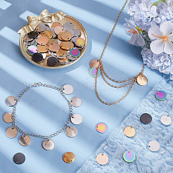 100 шт. 5-х цветные подвески из нержавеющей стали 304&nbsp;STAS-AR0002-60