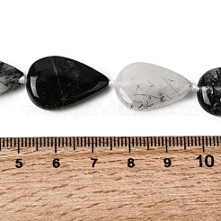Натуральный турмалированный кварц / черный рутиловый кварц&nbsp;G-D365-A02
