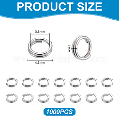 1000 шт. разъемные кольца из нержавеющей стали 304&nbsp;STAS-UN0064-15