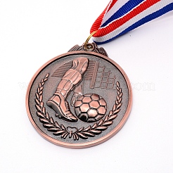 Футбольные медали из цинкового сплава&nbsp;NJEW-WH0017-01R