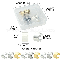 30 шт. 3 цвета фурнитура для амбушюр из нержавеющей стали 304 STAS-FS0001-60