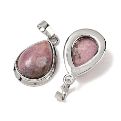 Природные подвески родонит&nbsp;G-L512-C08-A