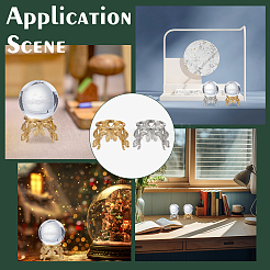 2 шт. 2-цветные подставки для демонстрации хрустальных шаров в виде бабочек из сплава ODIS-WR0001-07