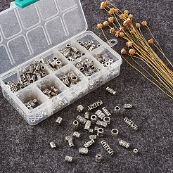 Трубчатые полые шарики сплава тибетский стиль TIBEB-KS0001-04AS