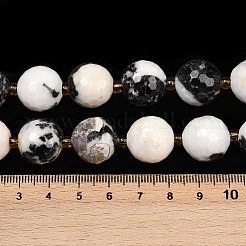 Природные зебры яшмы бисер нитей G-C249-A15-16mm