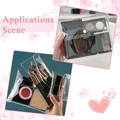 2 шт. портативная прозрачная сумка для кистей для макияжа из ПВХ&nbsp;MRMJ-SP0001-12C