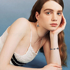 50шт 5 цвета стеклянные бусины&nbsp;GLAA-SP0001-60