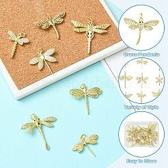 9 шт. 9 стиля латунные подвески с цирконием&nbsp;KK-CJ0003-33