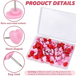 Пластиковая кнопка в форме сердца FIND-WH20003-88C