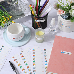 Самоламинирующиеся водонепроницаемые этикетки для детских бутылочек с надписью DIY-WH0504-25D