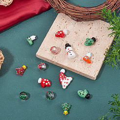 14шт стеклянные бусины&nbsp;LAMP-TA0002-07