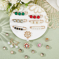 Брошь из сплава с английской булавкой AJEW-SP0002-10