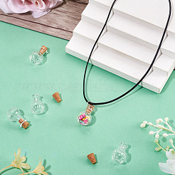 10 шт. прозрачные стеклянные бутылки желаний&nbsp;AJEW-TA0002-85B