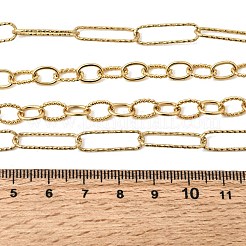 Двухслойные цепочки из латуни толщиной 6 мм&nbsp;NJEW-L013-04G