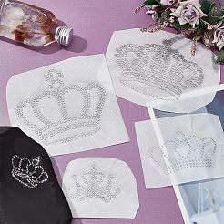 Корона с блестками исправление со стразами DIY-FG0002-67