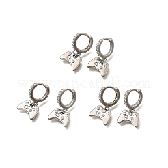 Латунные микро проложить серьги обруча кубического циркония EJEW-P322-14P