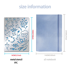 Трафареты для штампов из нержавеющей стали DIY-WH0289-045