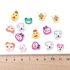 Смешанная форма животных ручной полимерной глины бусы CLAY-R060