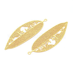 Латунные филигранные большие кулоны&nbsp;KKC-T003-25G