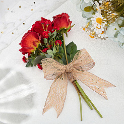 10 ярд кружевной отделки из полиэстера&nbsp;OCOR-WH0070-263