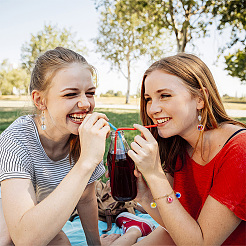 100шт 10 цвета прозрачные акриловые бусины TACR-GA0001-09