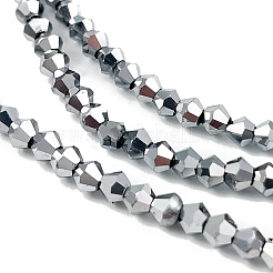 Прозрачные стеклянные бусины гальваническим пряди EGLA-A039-T3mm-UA05