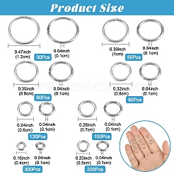 950 шт. 8 стиля вакуумного покрытия PVD из нержавеющей стали 304 открытые соединительные кольца&nbsp;STAS-YW003-21