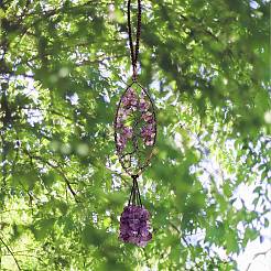 1шт натуральный аметист большой кулон украшения&nbsp;G-SZ0001-95A