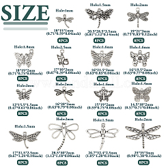 120шт 15 стиля подвески из сплава в тибетском стиле&nbsp;TIBE-TA0001-30