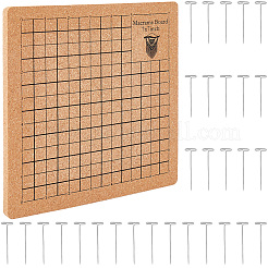 Квадратная доска для вязания пробковой хлопковой веревки AJEW-WH20017-87A