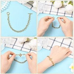 Браслеты-цепочки из нержавеющей стали 304&nbsp;BJEW-YW00017-01