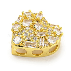 Покрытие стойки латунь микро паве прозрачные подвески с кубическим цирконием ZIRC-I065-01B-G