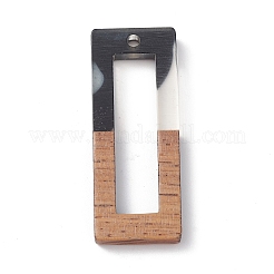 Подвески из перламутровой смолы и орехового дерева WOOD-C016-01D